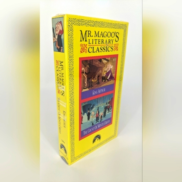 SEALED Mr.Magoo's Literary Classics: King Arthur,Count of Monte Cristo VHS - Picture 5 of 5